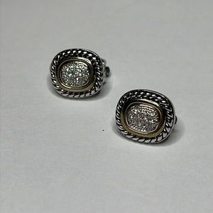 Designer Inspired Earrings Clip CZ
